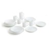 Tableware Luminarc Zelie White Glass (25 x 20 x 19 cm) (24 pcs)