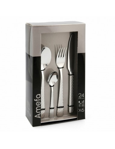 Cutlery Amefa Quadrille Metal Steel (24 pcs)