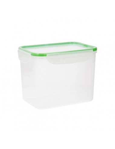 Hermetic Lunch Box Quid Greenery Transparent Plastic (3,7 L) (Pack 4x)