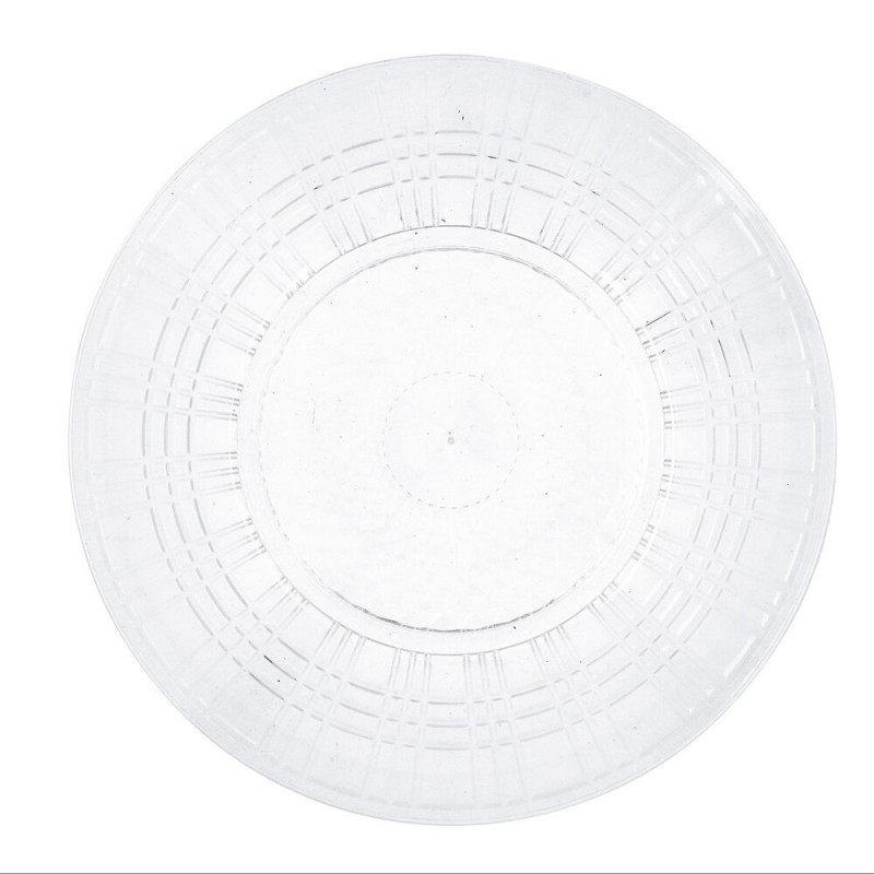 Flat plate Quid Viba Transparent Plastic (Ø 26 cm) (Pack 12x)