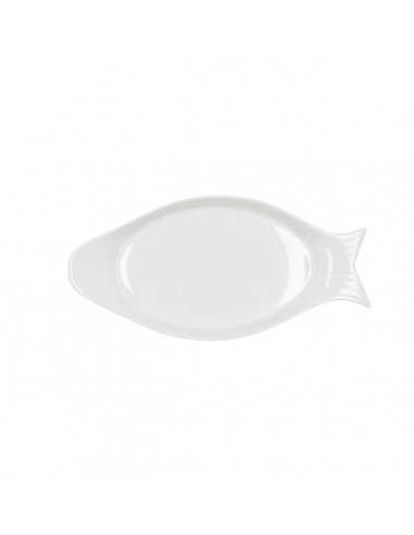 Serving Platter Quid Gastro Ceramic White (32.5 x 15,5 x 2,5 cm) (Pack