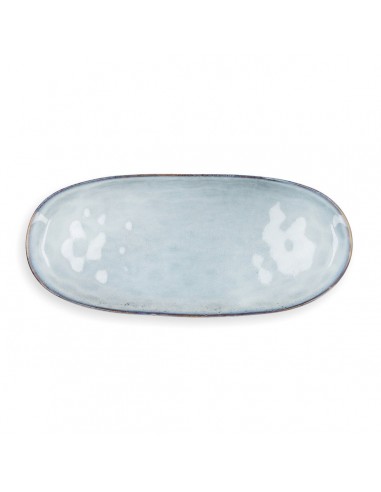 Serving Platter Quid Boreal Ceramic Blue (36 x 16 cm) (Pack 2x)