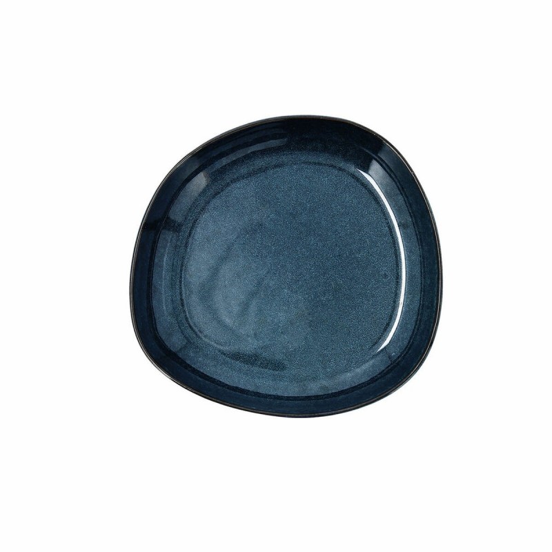 Deep Plate Bidasoa Ikonic Ceramic Blue (20,5 x 19,5 x 3,3 cm) (Pack 6x