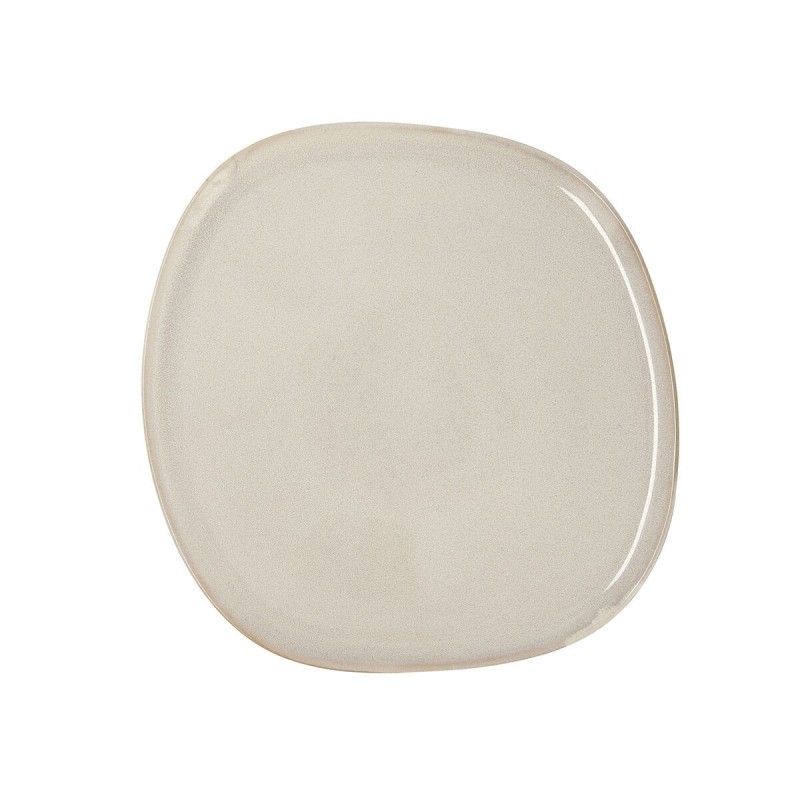 Flat plate Bidasoa Ikonic Ceramic White (26,5 x 25,7 x 1,5 cm) (Pack 4