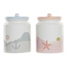 Tin DKD Home Decor Dolomite Blue Pink 2,3 L (2 pcs) (15 x 15 x 22 cm)