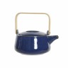 Teapot DKD Home Decor S3027093 Porcelain Blue Bamboo (21 x 17 x 10 cm)