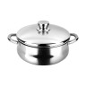 Casserole with lid FAGOR Silverinox Stainless steel 18/10 Chromed (Ø 2