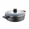 Pot with Glass Lid San Ignacio Bistro SG6427 Drop Aluminium (Ø 28 x 8 